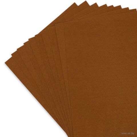 Фетр листовой мягкий (20х30 см; кофе с молоком; 10 листов) — фото, картинка