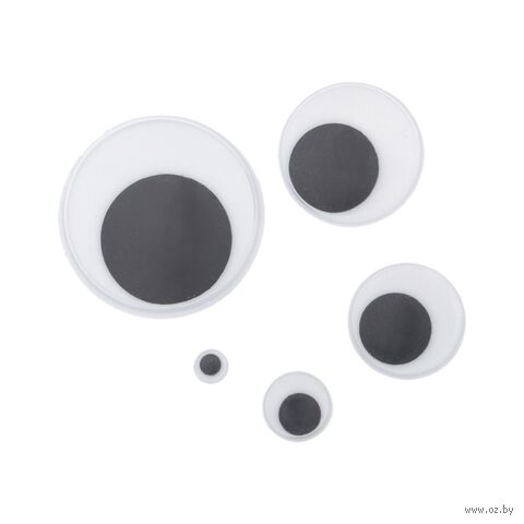 Глазки для игрушек и поделок (6-35 мм; 200 шт.) — фото, картинка