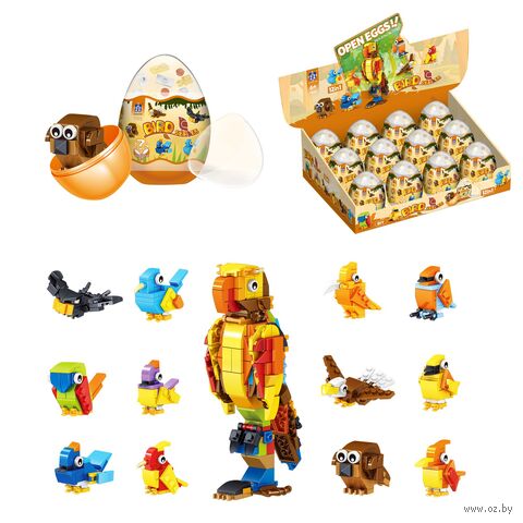 Шоубокс Конструктор "Птички. Коллекционное" (12 шаров в наборе) — фото, картинка