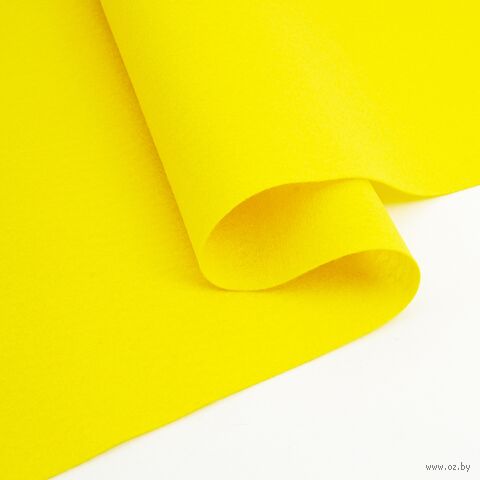 Фетр листовой мягкий "Hemline Hobby №5" (30х45 см; желтый; 10 листов) — фото, картинка