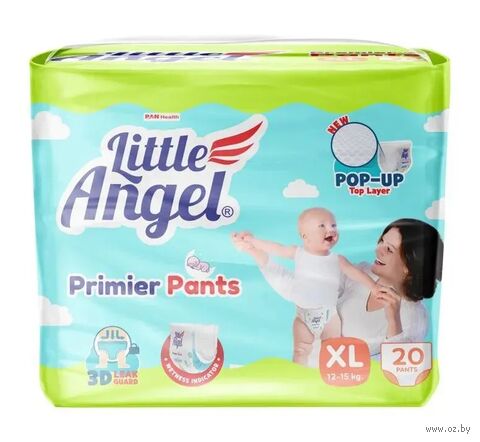 Подгузники-трусики "Baby Diaper Pants Premier Extra Large" (12-15 кг; 20 шт.) — фото, картинка