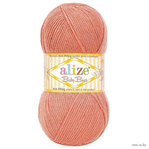Пряжа "Baby Best №354" (100 г; 240 м; тёмная пудра) — фото, картинка