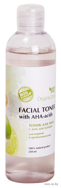 Тоник для лица "С АНА-кислотами. Для жирной и проблемной кожи" (250 мл) — фото, картинка