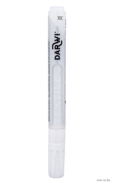 Маркер для ткани "Darwi Tex Opak" (2 мм; белый) — фото, картинка