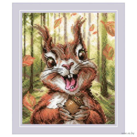 Набор для вышивания "Крепкий орешек" (150х180 мм) — фото, картинка