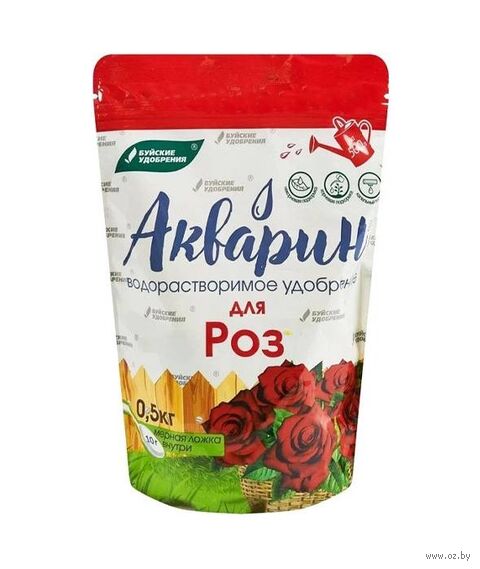 Удобрение водорастворимое "Акварин. Для роз" (500 г) — фото, картинка
