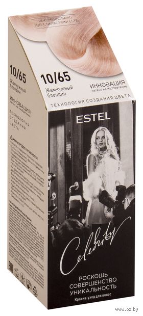 Краска-уход для волос "Estel Celebrity" (тон: 10.65, жемчужный блондин) — фото, картинка