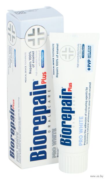 Зубная паста "Biorepair Plus. Pro White" (75 мл) — фото, картинка