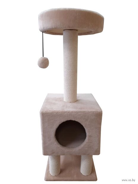 Игровой комплекс "Домик на ножках. Кэт Хаус" (35х35х105 см; бежевый) — фото, картинка
