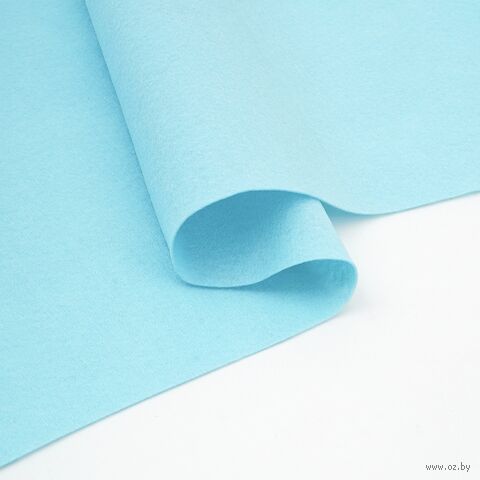 Фетр листовой мягкий "Hemline Hobby №23" (30х45 см; светло-бирюзовый; 10 листов) — фото, картинка