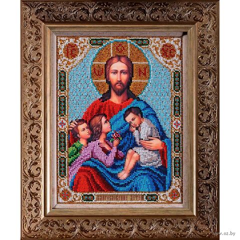 Набор для вышивания бисером "Благословение детей" (190х250 мм) — фото, картинка