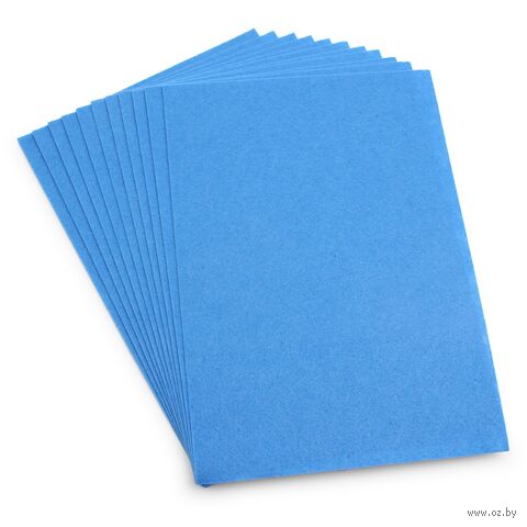 Фетр листовой жесткий (20х30 см; небесно-синий; 12 листов) — фото, картинка