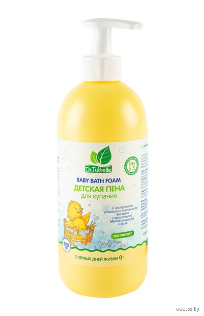 Пенка для купания детская "Dr.Tuttelle. Ромашка и пантенол" (500 мл) — фото, картинка