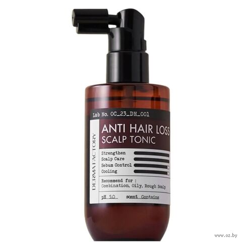 Derma Factory Мист-тоник для кожи головы против выпадения волос - Anti hair loss scalp tonic, 100мл — фото, картинка