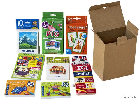 Посылка. Мини-комплект IQ-игр для изучения английского языка. Уровень 2 — фото, картинка