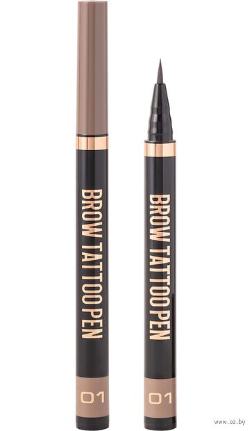 Лайнер для бровей "Brow tattoo pen" тон: 01, blond — фото, картинка