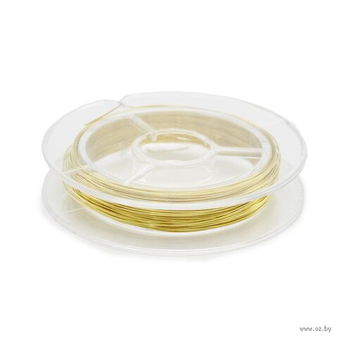 Проволока медная для рукоделия (0,3 мм х 10 м; золото) — фото, картинка