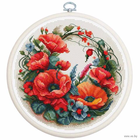 Набор для вышивания "Композиция с Маками" (170х170 мм) — фото, картинка