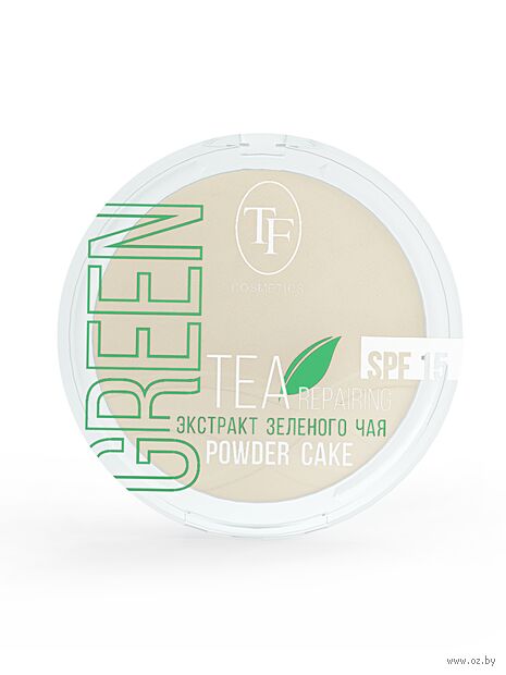 Компактная пудра для лица "Compact Powder Green Tea" SPF 15 тон: 01, фарфоровый — фото, картинка