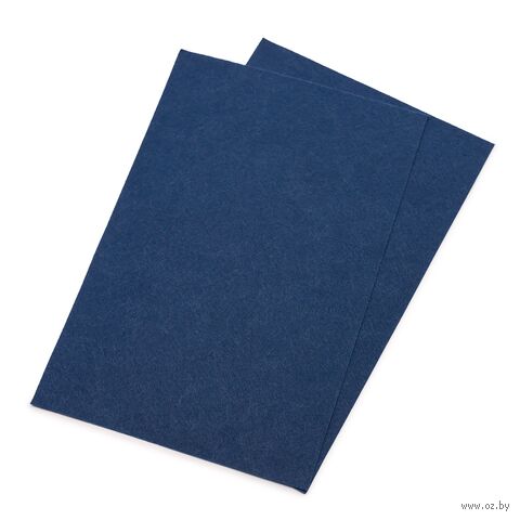 Фетр листовой жёсткий "Айрис" (20х30 см; темно-синий; 2 листа) — фото, картинка